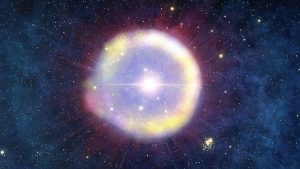Обнаружена галактика с возможными первыми звездами во Вселенной 17 artists conception of a massive pop iii star