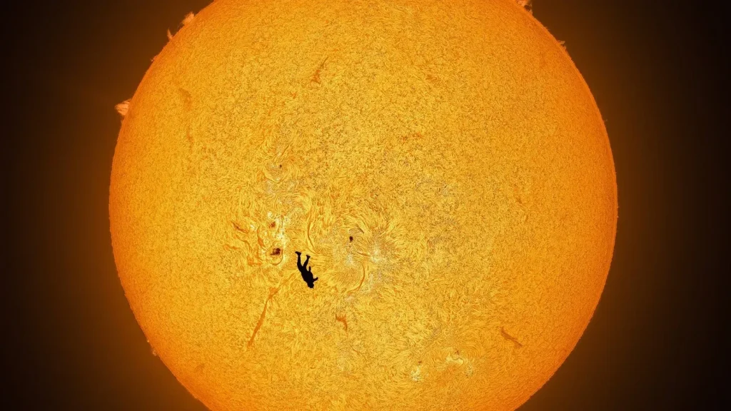 «Падение Икара»: как снимали уникальное фото парашютиста на фоне Солнца