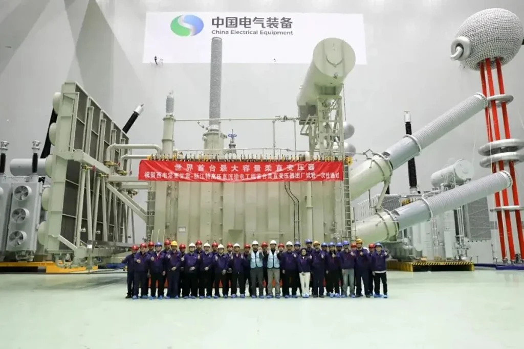 Китай создал крупнейший в мире «гибкий» трансформатор для постоянного тока