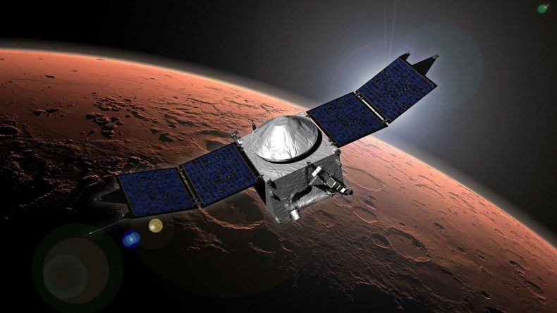 Связь с марсианским зондом NASA MAVEN потеряна на фоне опасного сближения Марса с Солнцем