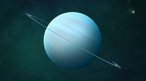 planet uranus in space illustration