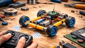 Как сделать простую радиоуправляемую модель из карандашей и батареек — инструкция шаг за шагом