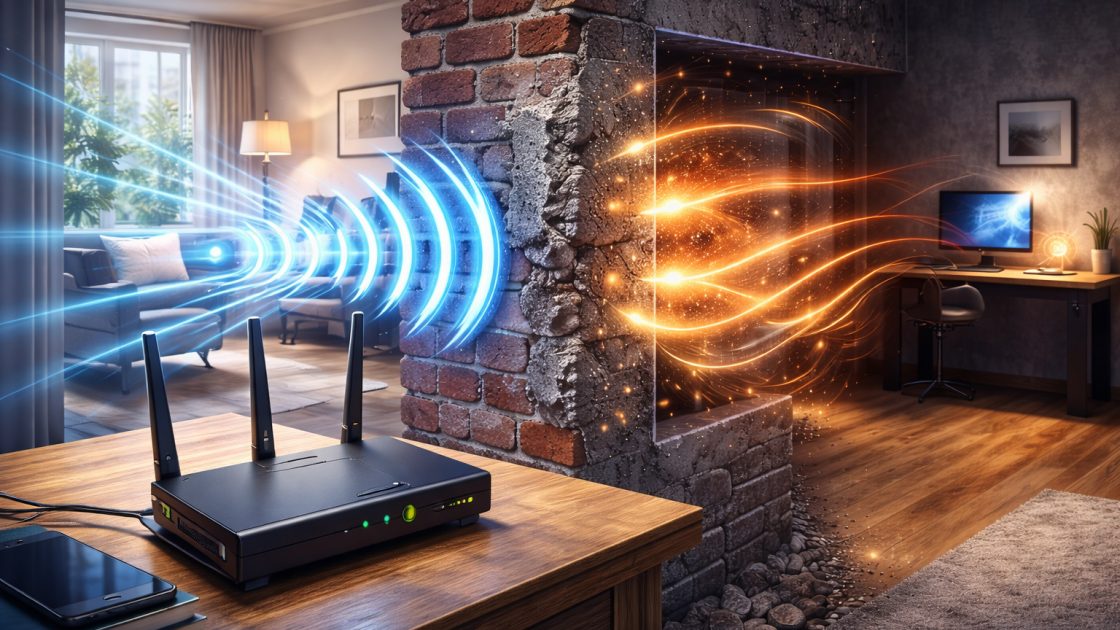 Почему Wi-Fi плохо проходит через стены?