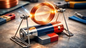 Как сделать простой электромотор из магнита и медной катушки — объяснение физики и сборка