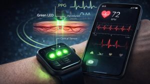 Как работает датчик сердечного ритма в умных часах?