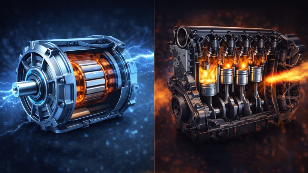 Почему электромотор эффективнее бензинового?