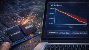 Почему SSD со временем теряет скорость записи?