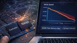 Почему SSD со временем теряет скорость записи?