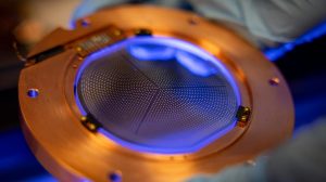 dark matter sapphire detector glowing