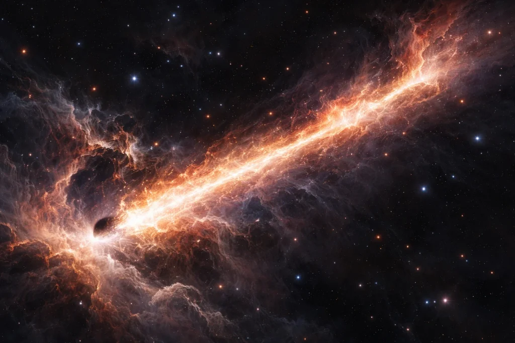 Пойманы на побеге: как астрономы обнаружили чёрные дыры, летящие через галактики