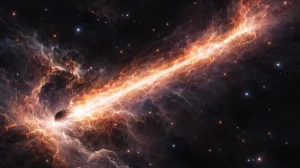 Пойманы на побеге: как астрономы обнаружили чёрные дыры, летящие через галактики