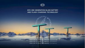 BYD представила Blade Battery 2.0, с которой электромобиль заряжается за минуты