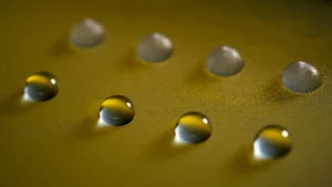 both liquid and frozen water droplets