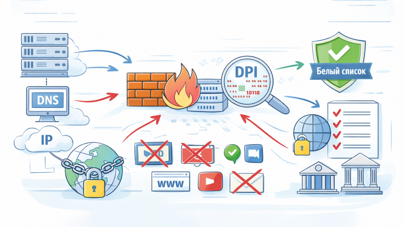 Простыми словами: как работают блокировки интернета в России и что такое «белые списки»