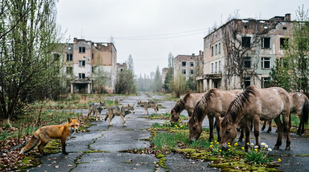 Лисы, волки и даже лошади Пржевальского: кто выжил в радиоактивном аду Чернобыля?