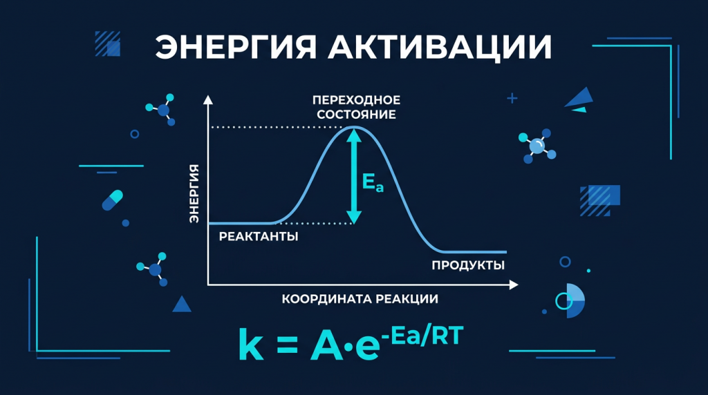 Калькулятор энергии активации (уравнение Аррениуса)