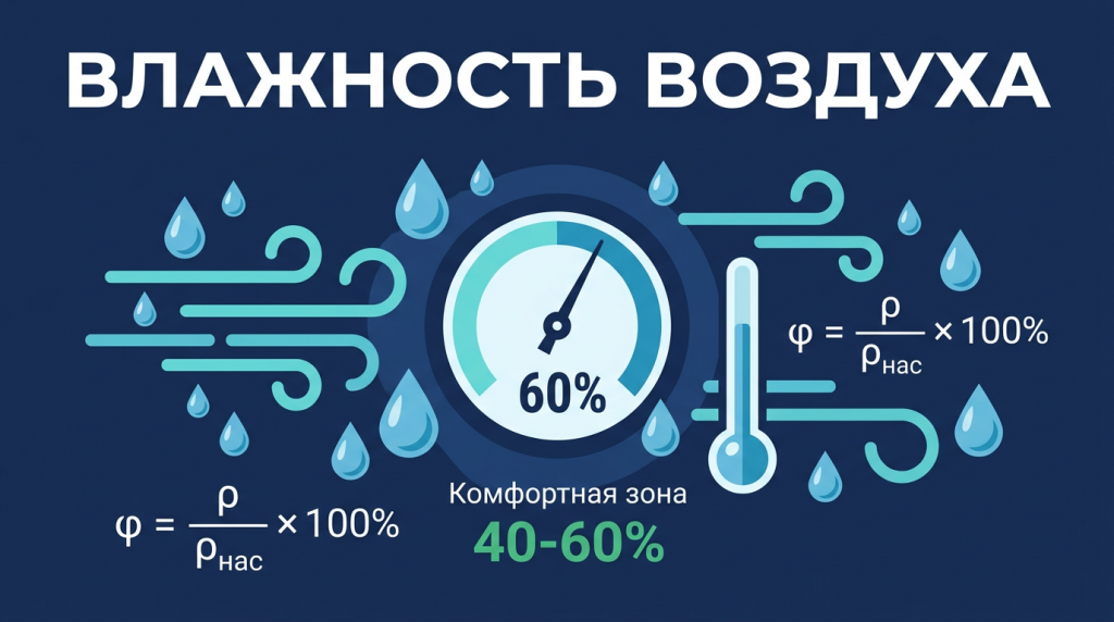 Калькулятор влажности воздуха
