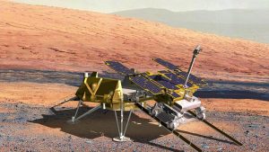 artist view exomars lander pillars