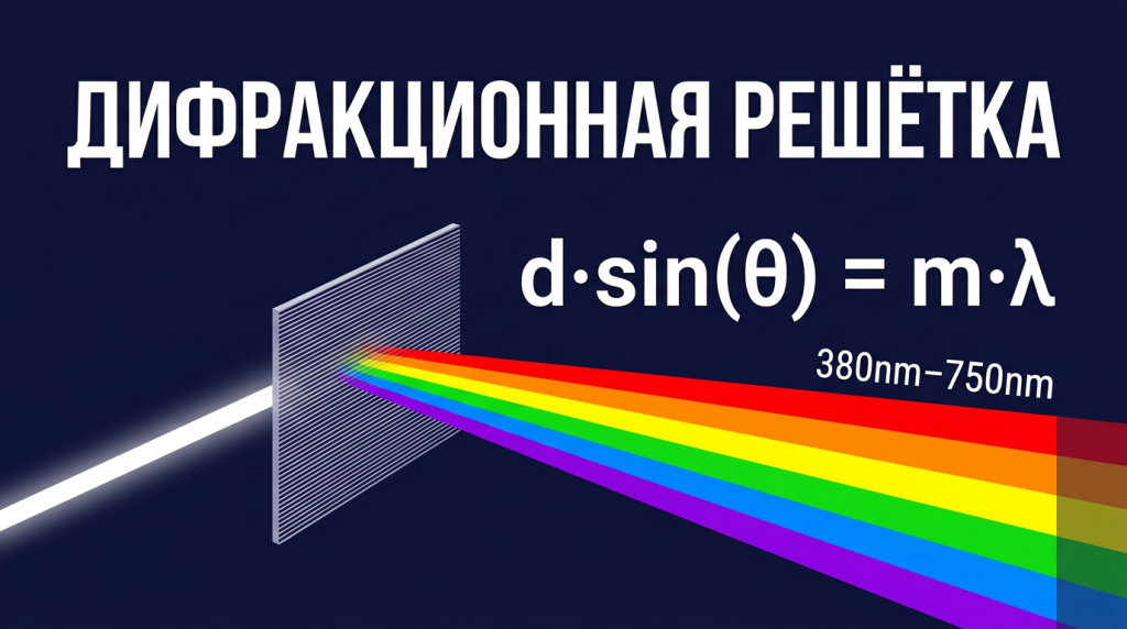 Калькулятор дифракционной решётки
