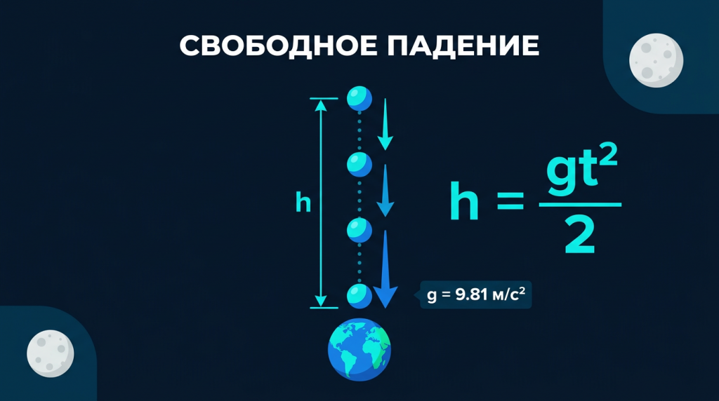 Калькулятор свободного падения