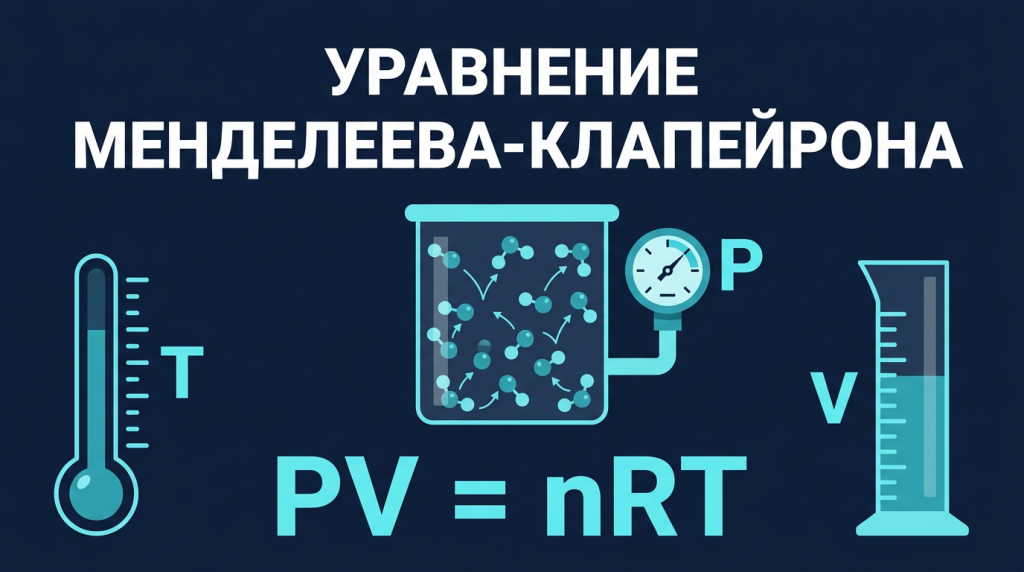 Калькулятор уравнения Менделеева-Клапейрона