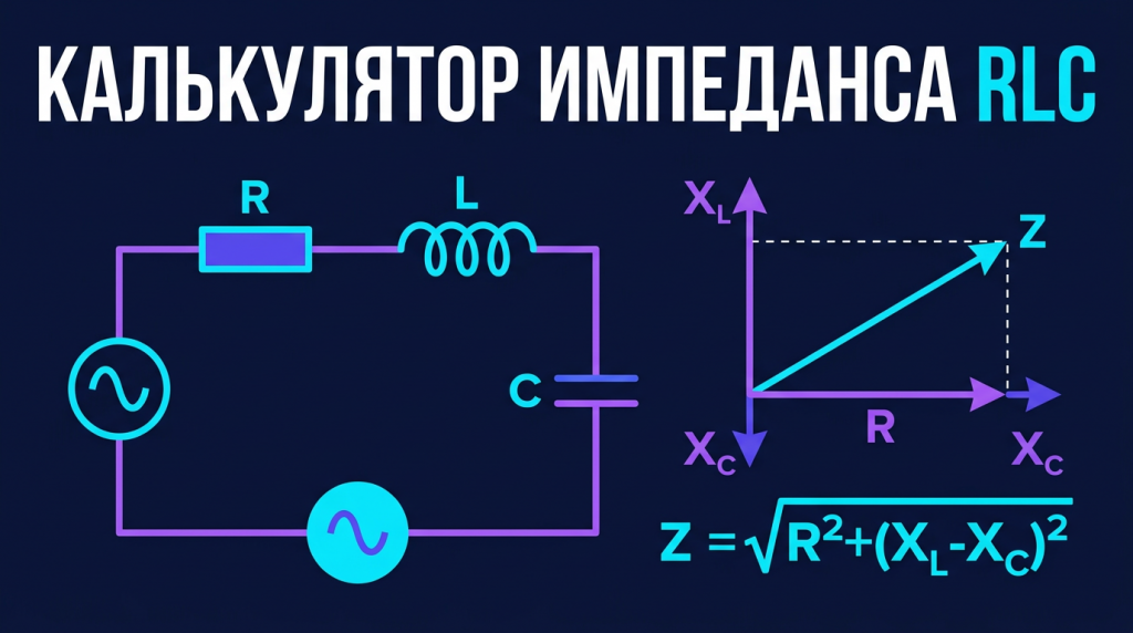Калькулятор импеданса RLC-цепи