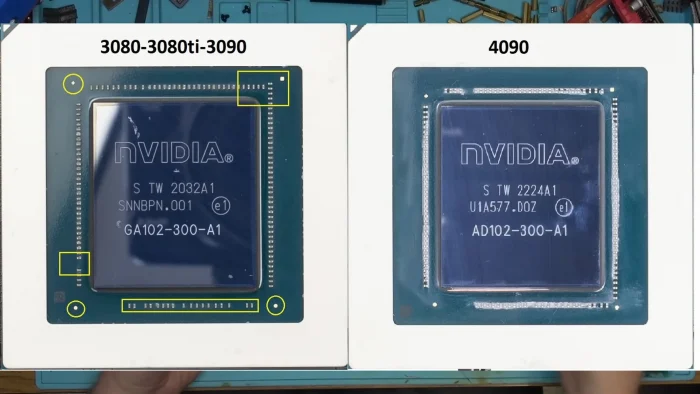 Поддельная RTX 4090 шокировала мастеров: мошенники подделали даже чип и память