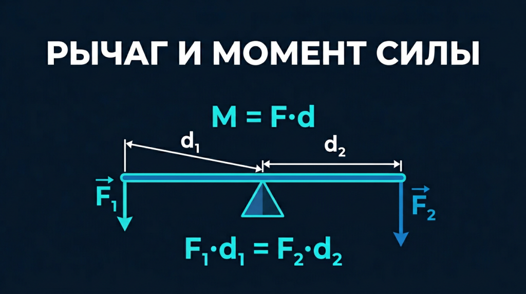 Калькулятор рычага и момента силы