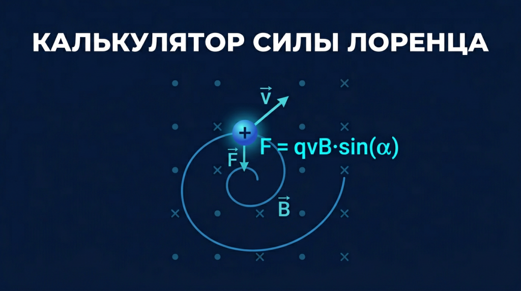 Калькулятор силы Лоренца