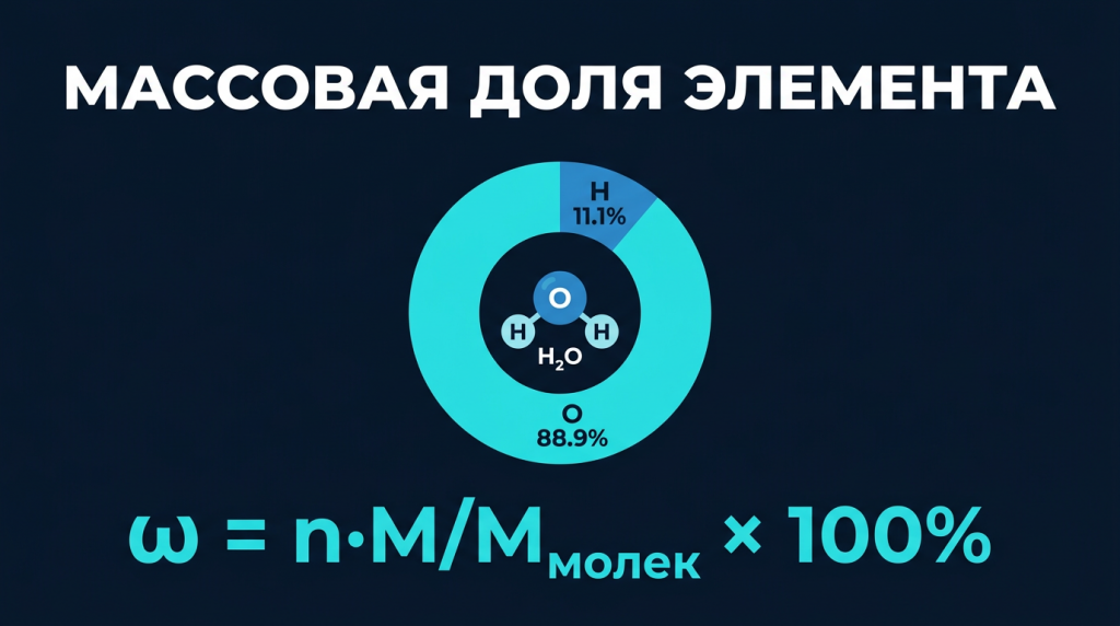 Калькулятор массовой доли элемента
