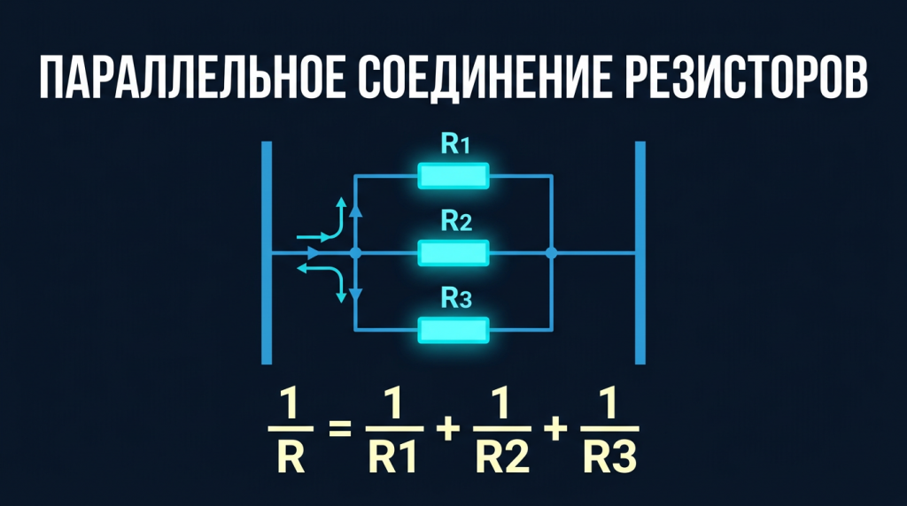 ⚙️ Параллельное соединение резисторов
