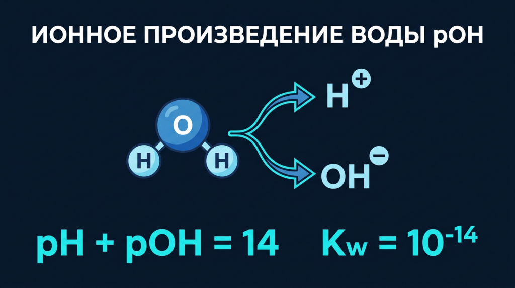 Калькулятор pOH и ионного произведения воды