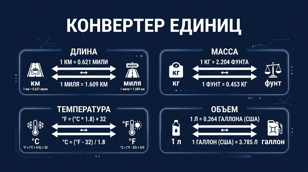 ð Конвертер единиц измерения
