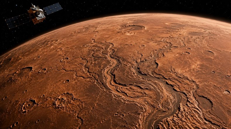 Mars Express показал следы гигантских наводнений, изменивших Марс миллиарды лет назад