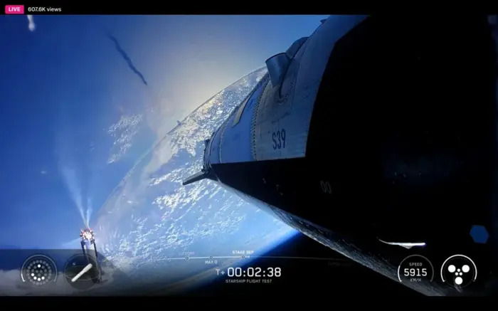 SpaceX запустила Starship V3: ракета нового поколения впервые вышла в космос