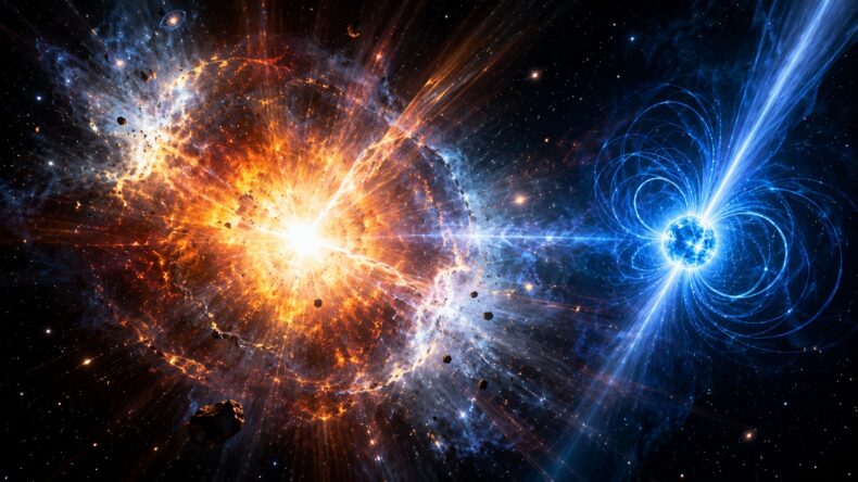 NASA зафиксировало сверхъяркую ую и рождение магнетара