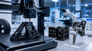 Российские ученые создали сверхпрочный пластик для 3D-печати спутников и медицинских имплантатов