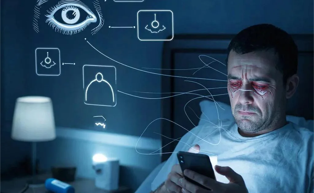 Синий свет ночью: как смартфон разрушает зрение и сбивает биоритмы